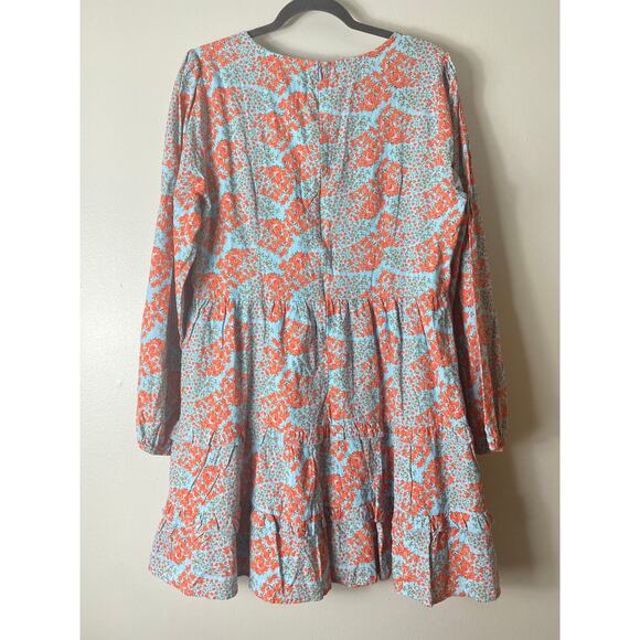 ROLLER RABBIT DRESS LARGE MILKMAID WESTERN COASTAL COTTAGECORE - Picture 5 of 16